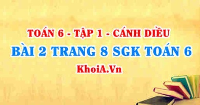 Bài 2 trang 8 SGK Toán 6 tập 1 Cánh Diều